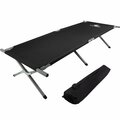 Wakeman Outdoors Folding Camping Cot, Black 75-CMP1130